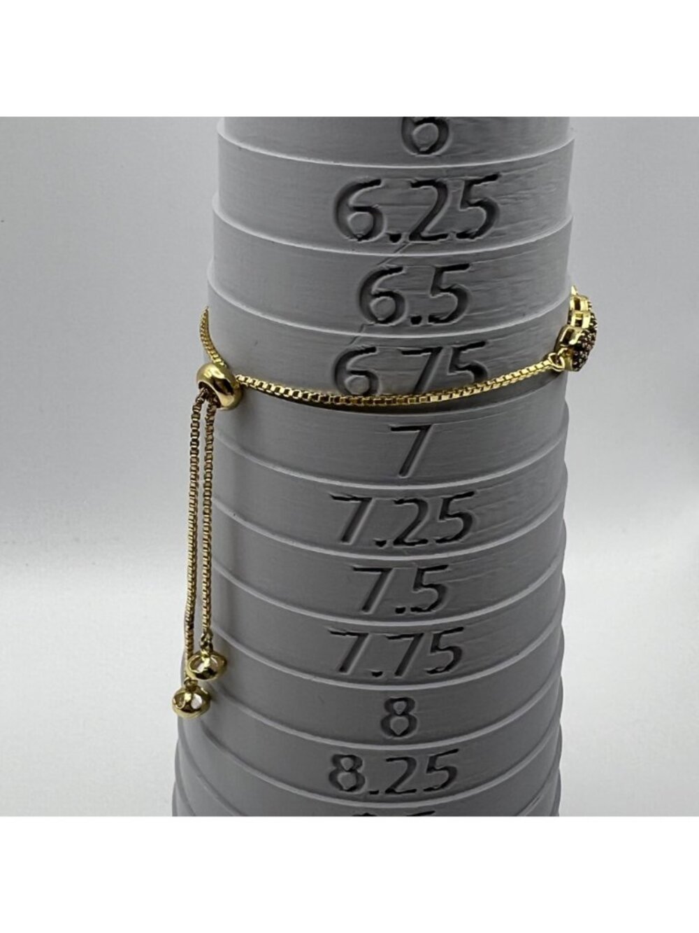 Rainbow Pave Crystal Bracelet Adjustable Bolo Gold Tone Multicolor Glam 5-9.25" - Picture 5 of 9